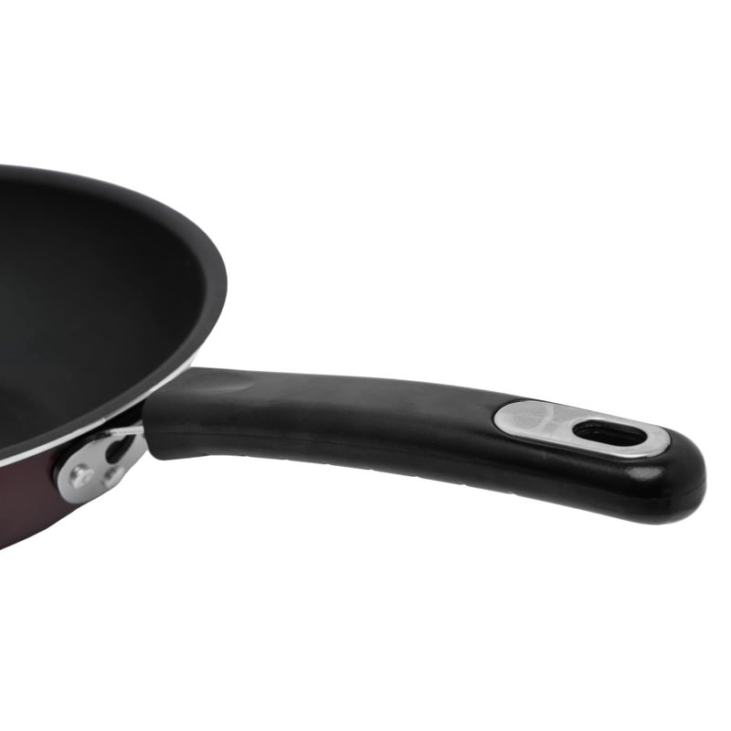 Bister Non-Stick Aluminum Wok without Cover, With Backlite Handle, Black/Brown, 32cm - Image 5